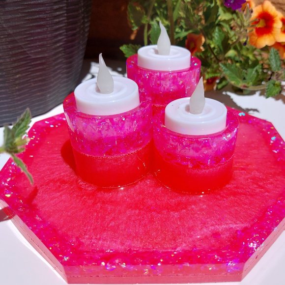 Tea Light/Candle Holder Tray - Picture 6 of 9